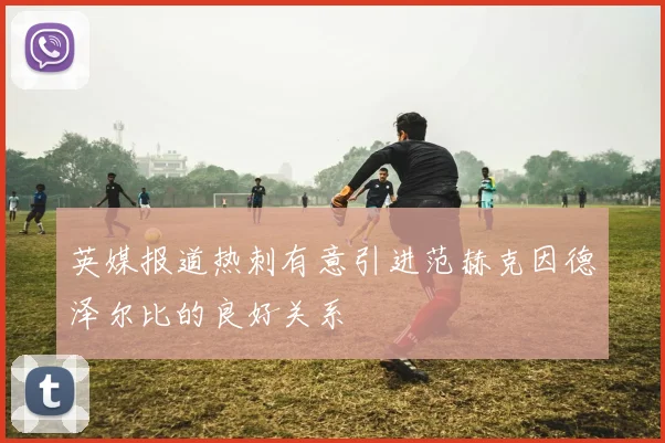 英媒报道热刺有意引进范赫克因德泽尔比的良好关系